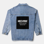Mechanische kerst denim jacket (Achterkant)