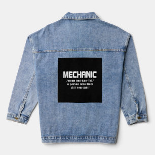 Mechanische kerst denim jacket