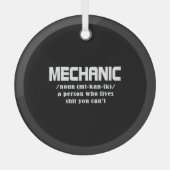 Mechanische kerst glas ornament (Voorkant)