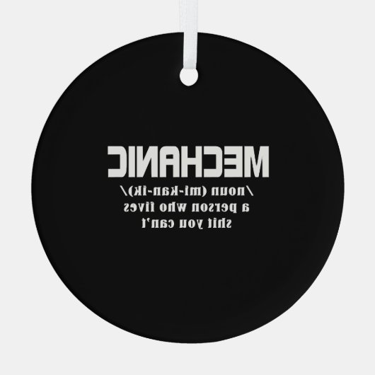 Mechanische kerst glas ornament (Achterkant)