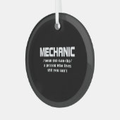 Mechanische kerst glas ornament (Voorkant links)