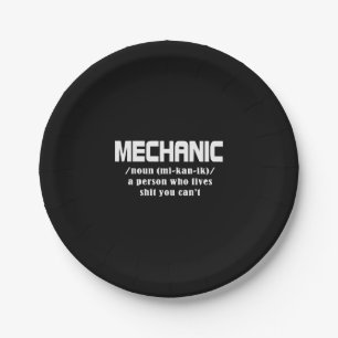 Mechanische kerst papieren bordje
