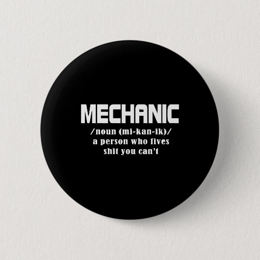 Mechanische kerst ronde button 5,7 cm (Voorkant)