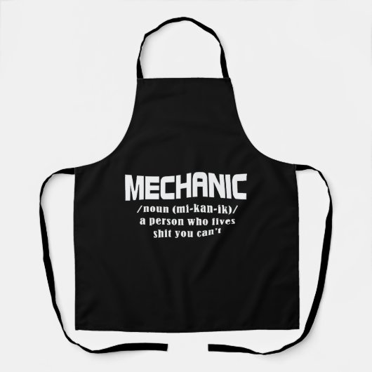 Mechanische kerst schort (Voorkant)