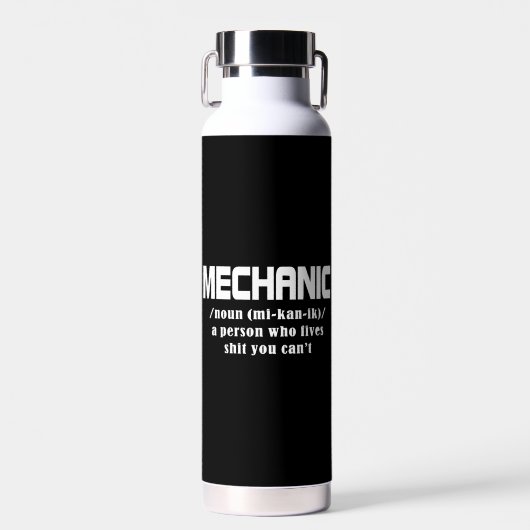 Mechanische kerst waterfles (Voorkant)