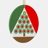 Mechanische kerstboom keramisch ornament (Rechts)