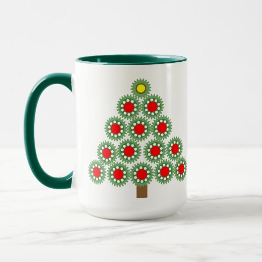 Mechanische kerstboom mok (Links)