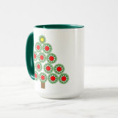 Mechanische kerstboom mok (Voorkant links)