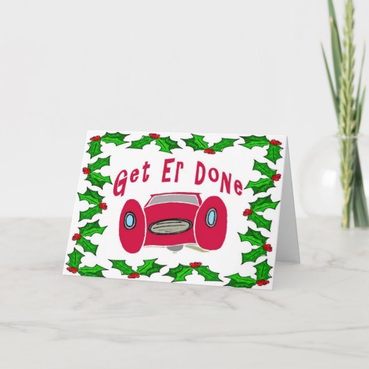 Mechanische Kerstkaart Feestdagen Kaart (Voorkant)