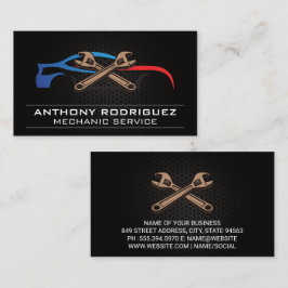 Mechanische kleding | Logo voor sportwedstrijken Visitekaartje