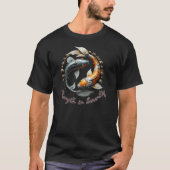 Mechanische Koi Yin-Yang T-shirt (Voorkant)