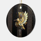 Mechanische kolibrie keramisch ornament (Links)