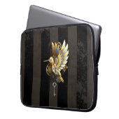 Mechanische Kolibrie Laptop Sleeve (Voorkant Links)