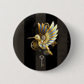 Mechanische kolibrie ronde button 5,7 cm (Voorkant)