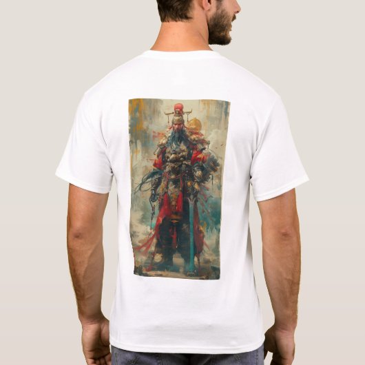Mechanische krijger Guan Yu T-shirt (Achterkant)