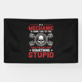 Mechanische kunst | Een mechanisme doet Spandoek (Horizontaal)