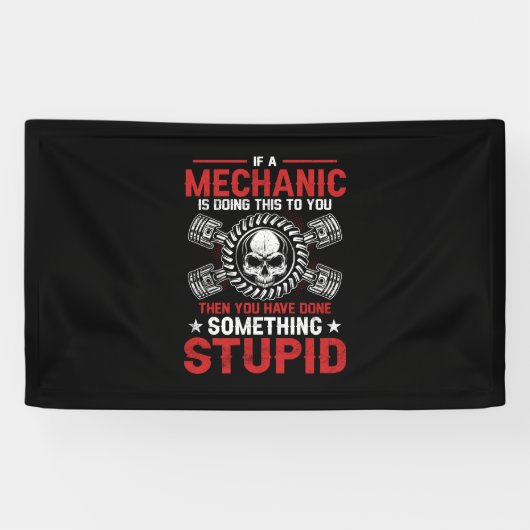 Mechanische kunst | Een mechanisme doet Spandoek (Horizontaal)