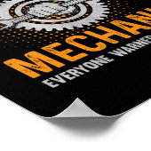 Mechanische kunst | Ik ben het psychotisch mechani Poster (Hoek)