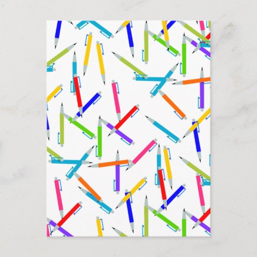Mechanische kunstdocent Pencils; Briefkaart (Voorkant)