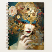 Mechanische Lady Robotic Fantasy Sci-Fi Planner (Voorkant)