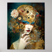 Mechanische Lady Robotic Fantasy Sci-Fi Poster (Voorkant)