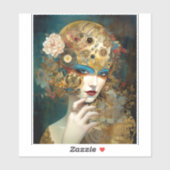 Mechanische Lady Robotic Fantasy Sci-Fi Sticker (Vel)