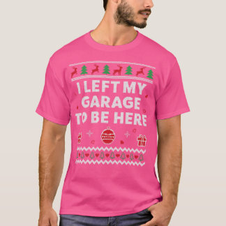 Mechanische Lelijke Kerstmis Grappige Garage Xmas T-shirt