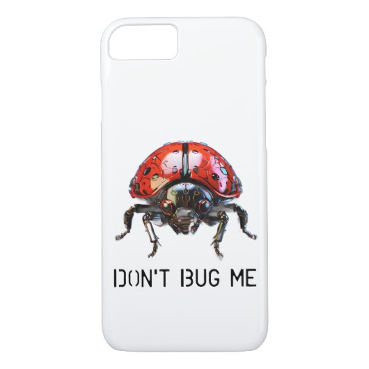 Mechanische lieveheersbeestje VERSTOORT ME NIET Case-Mate iPhone Case (Achterkant)