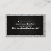 Mechanische Logo | Metaalzuilen Visitekaartje (Achterkant)
