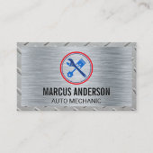 Mechanische Logo | Moersleutel en gier Visitekaartje (Voorkant)