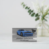 Mechanische Logo | Straatraceauto | Auto Visitekaartje (Staand voorkant)