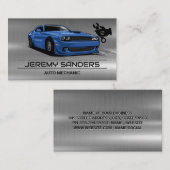 Mechanische Logo | Straatraceauto | Auto Visitekaartje (Voorkant / Achterkant)