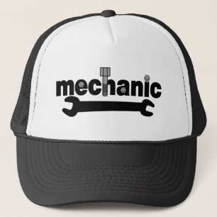 Mechanische moeren en bouten Tekst Trucker Pet