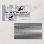 mechanische moersleutel | Automatisch winkelen Visitekaartje (Voorkant / Achterkant)