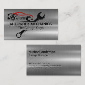 mechanische moersleutel | Automatische services |  Visitekaartje (Voorkant / Achterkant)