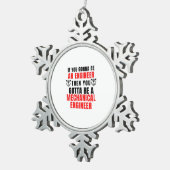 MECHANISCHE MOTOR TIN SNEEUWVLOK ORNAMENT (Rechts)