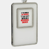 MECHANISCHE MOTOR VERZILVERD OMLIJST ORNAMENT (Rechts)