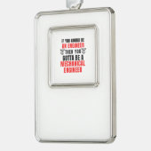 MECHANISCHE MOTOR VERZILVERD OMLIJST ORNAMENT (Links)