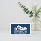 Mechanische motorfiets van de Navy Blue White Visitekaartje (Staand voorkant)