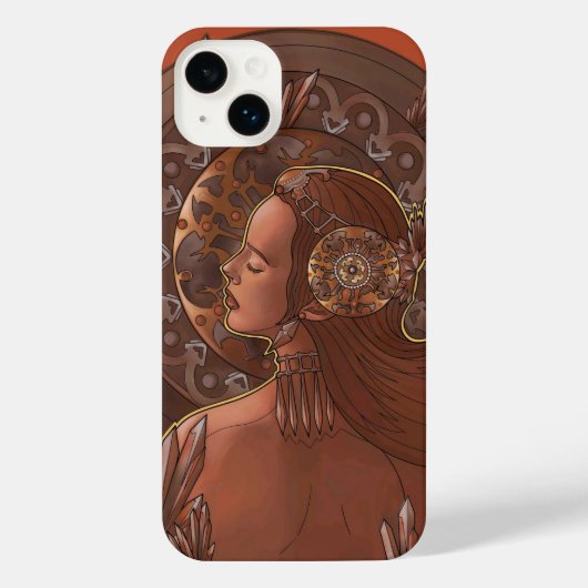 Mechanische muze iPhone hoesje (Achterkant)