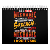 Mechanische overs | Ik ben een bruine Mechanische  Kalender (Hoes)