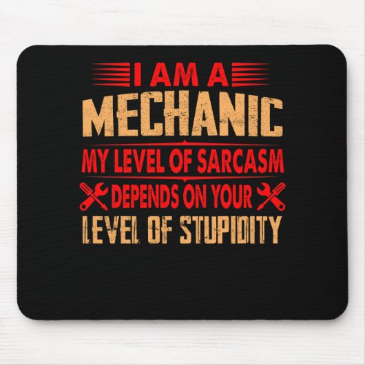 Mechanische overs | Ik ben een mechanisch Muismat (Voorkant)