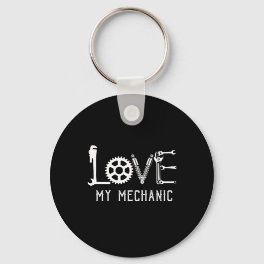Mechanische overs | Liefde mijn mechanisme Sleutelhanger (Voorkant)