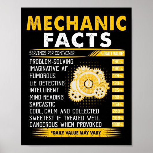 Mechanische overs | Mechanische feiten Poster (Voorkant)