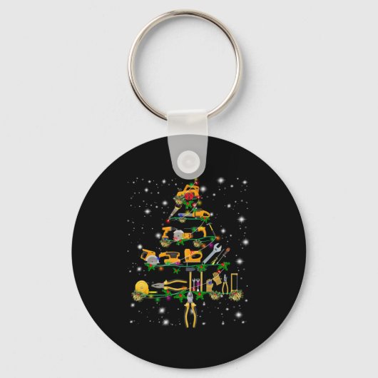 Mechanische overs | Mechanische kerstboom Sleutelhanger (Voorkant)