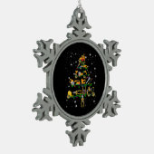 Mechanische overs | Mechanische kerstboom Tin Sneeuwvlok Ornament (Links)