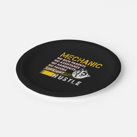 Mechanische overs | Mechanische rechte hustle Papieren Bordje (Gekanteld)