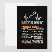 Mechanische overs | Mechanische uurtarief Aankondiging (Voorkant / Achterkant)