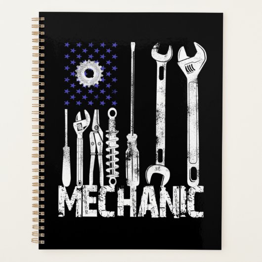 Mechanische overs | Vlag van de Mechanische Vereni Planner (Voorkant)