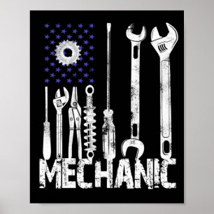 Mechanische overs   Vlag van de Mechanische Vereni Poster